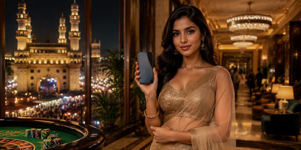 Hyderabad night market gaming on mobile devices