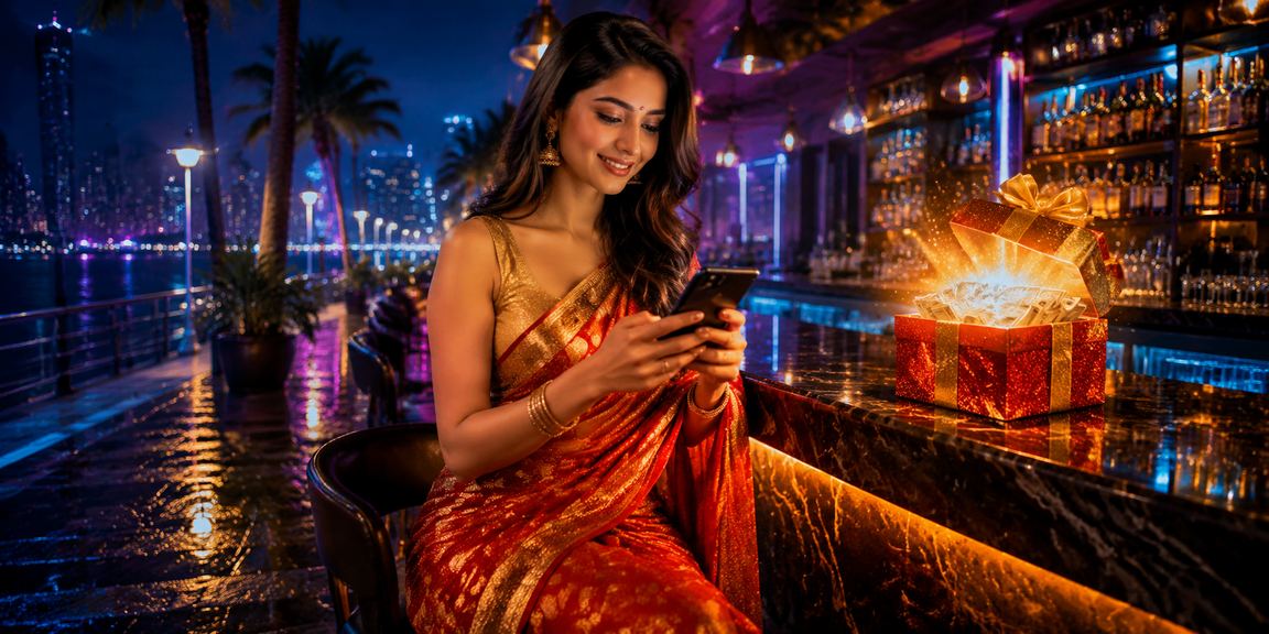 Mumbai casino scene showing VIP player enjoying bonuses